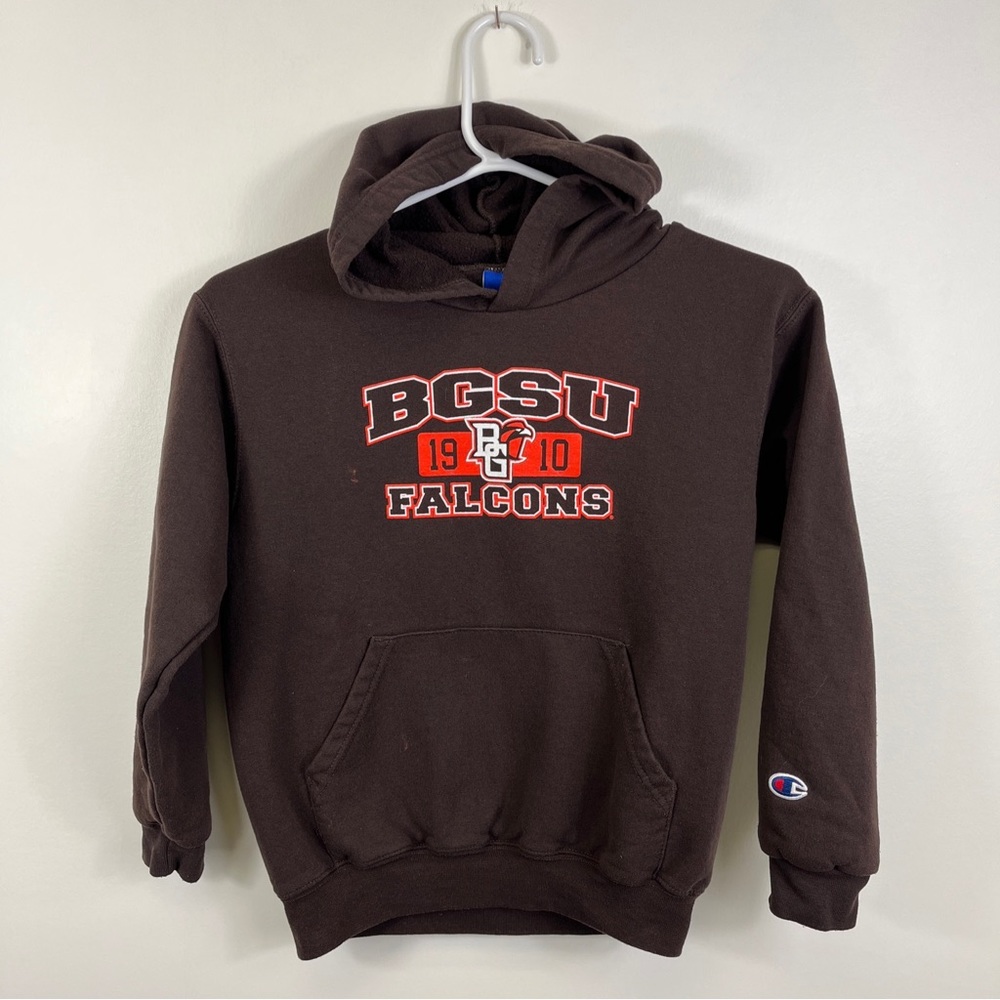 Bowling Green BGSU Falcons Hoodie Sweatshirt Champion Brand Youth Kids Sz M